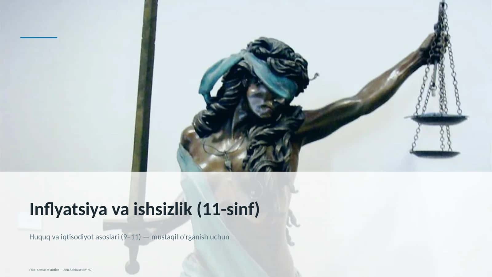 Inflyatsiya va ishsizlik (11-sinf) 1