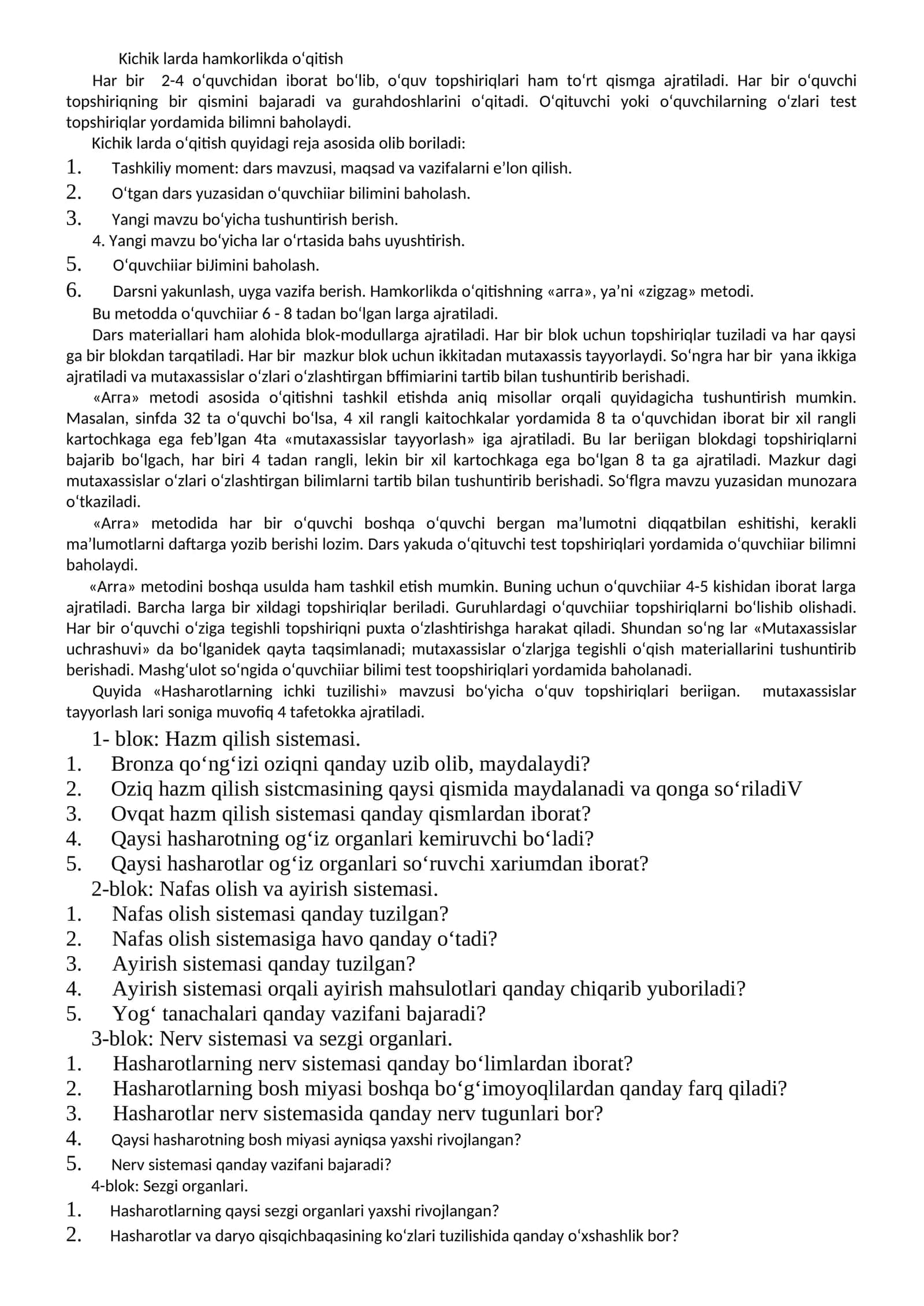 Kichik larda hamkorlikda oʻqitish 1
