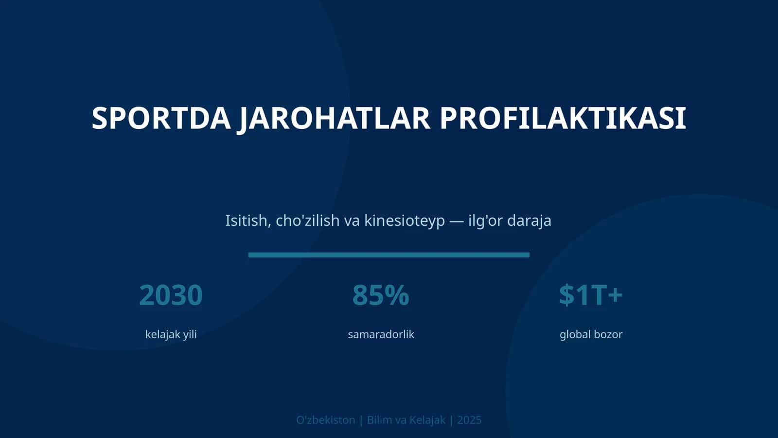 SPORTDA JAROHATLAR PROFILAKTASI 1