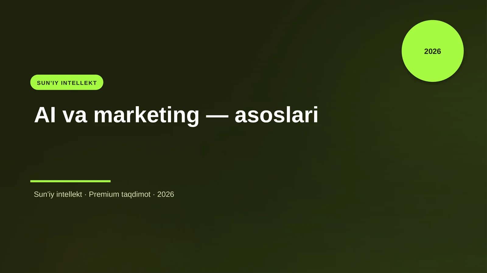 AI va marketing — asoslari 1