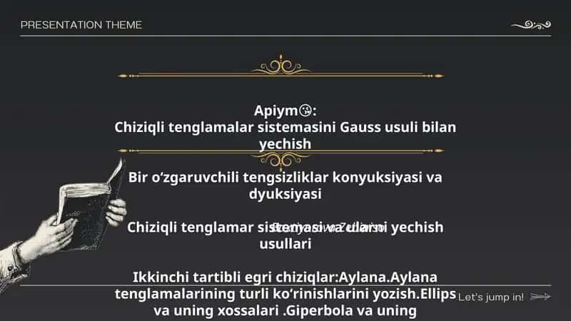 Chiziqli tenglamalar sistemasini Gauss usuli bilan yechish 1