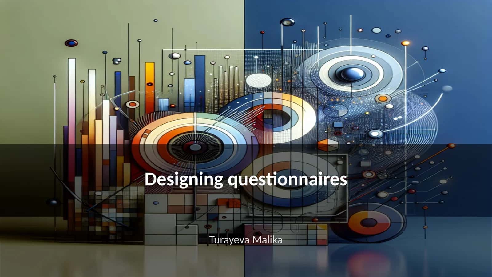 Designing questionnaires 1