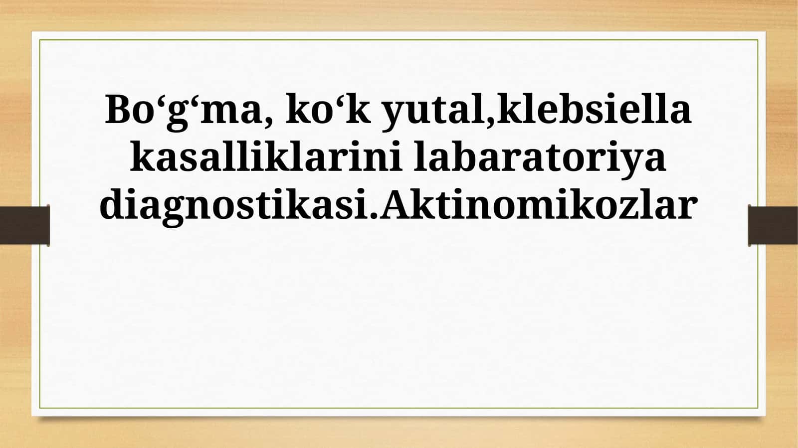 Aktinomikozlar 1