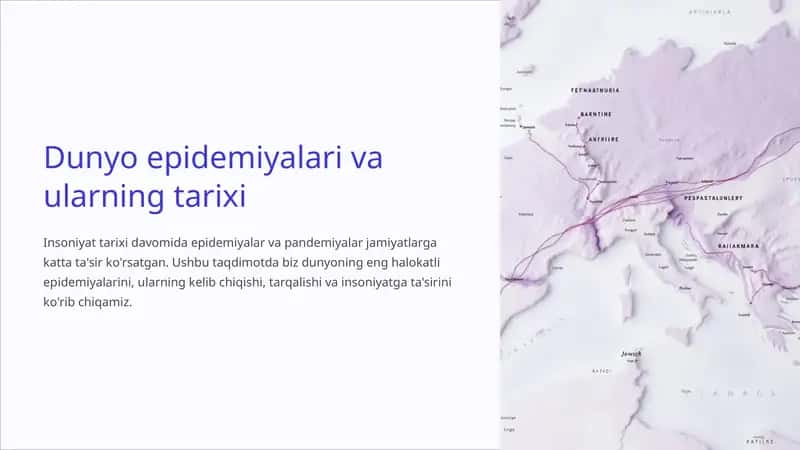 Dunyo epidemiyalari va ularning tarixi 1