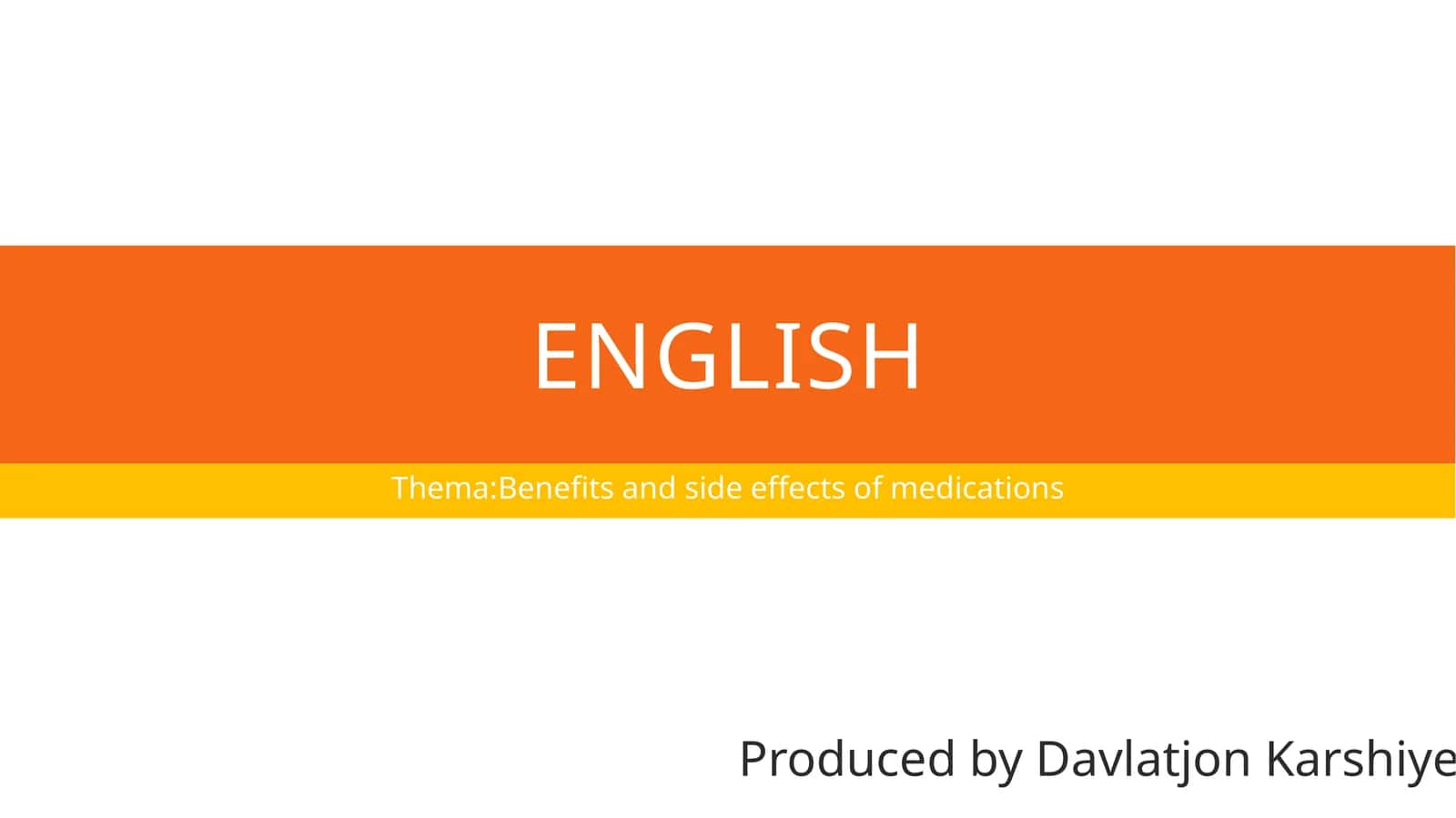 Benefits and side effects of medications 1