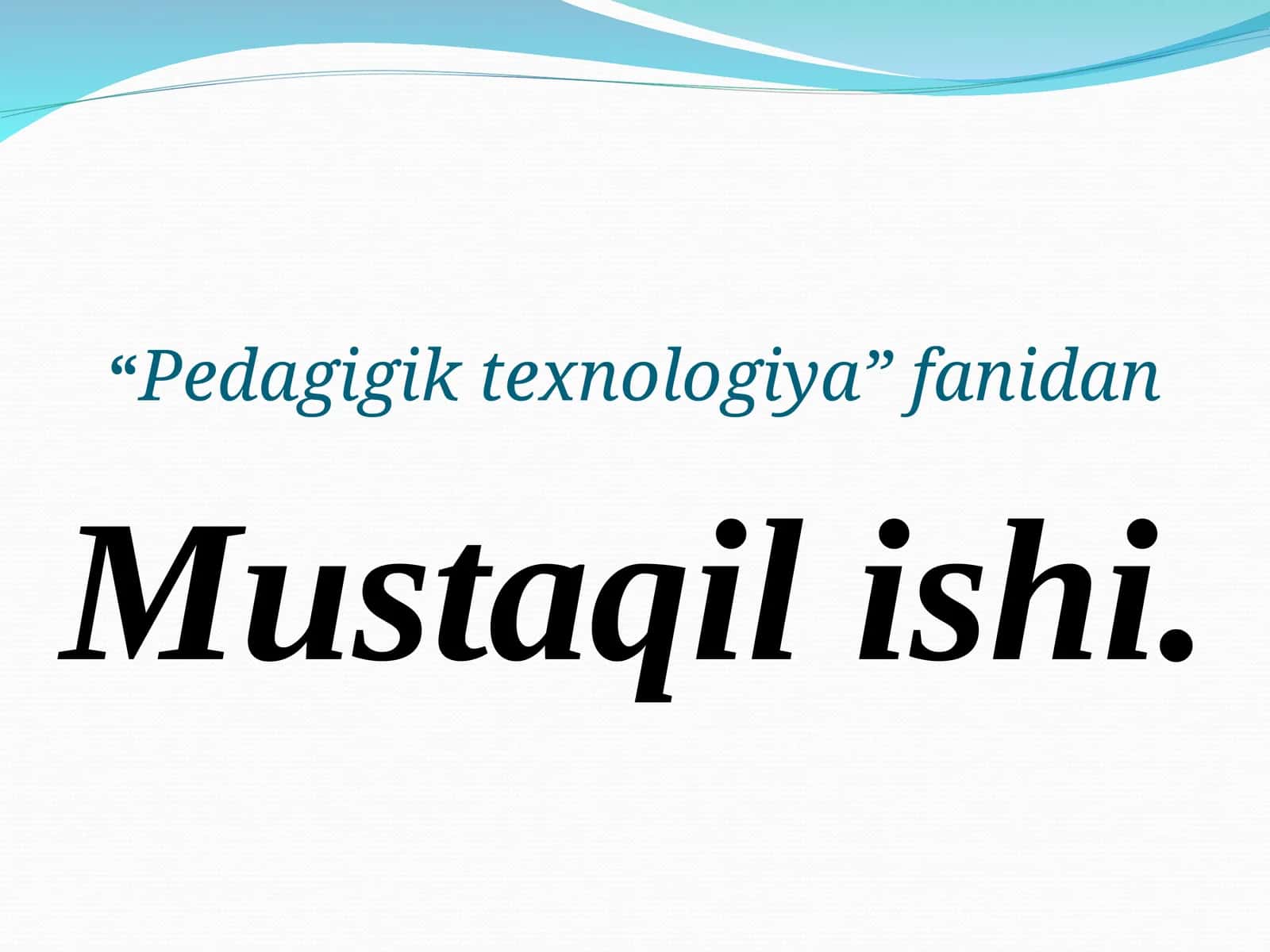 PEDAGOGIK TEXNOLOGIYALARNI RIVOJLANISH TARIXI 1