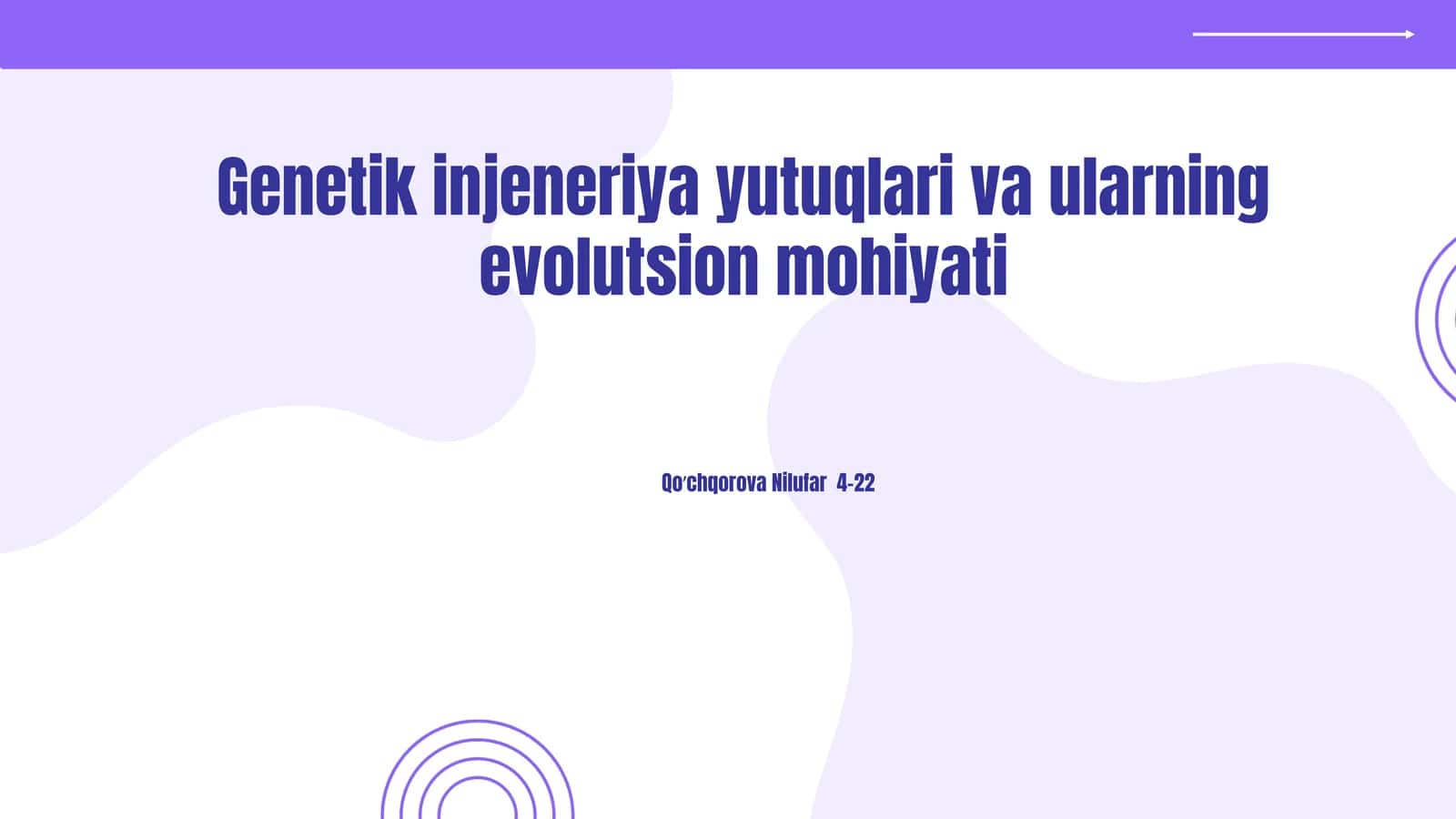 Genetik injeneriya yutuqlari va ularning evolutsion mohiyati 1