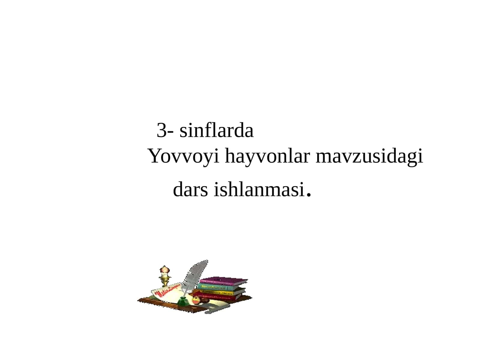3-sinf Tarbiya fani Qulog'iga quloqchin taqqan quloqsiz bolad dars taqdimoti 1