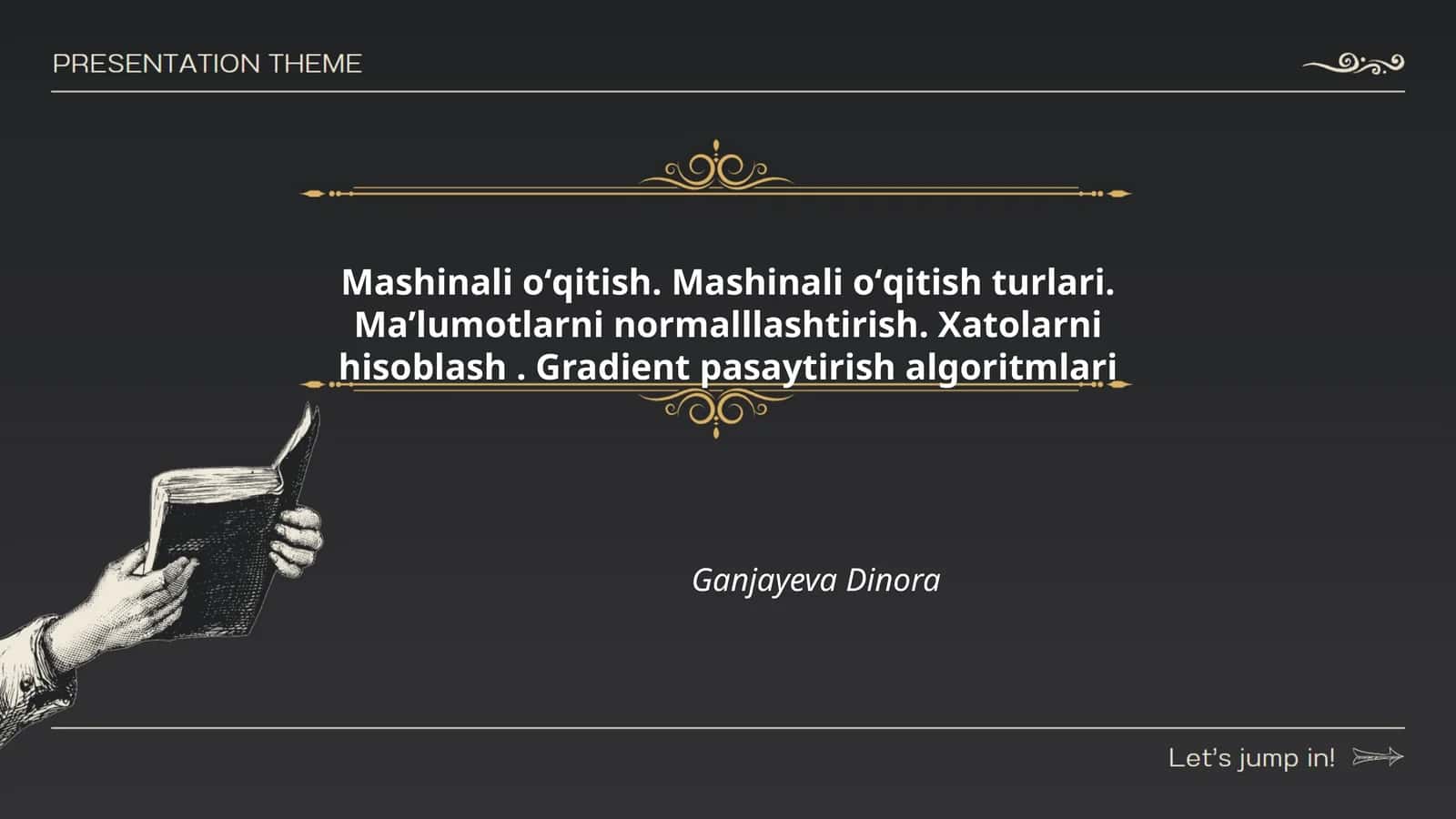 Mashinali oʻqitish 1