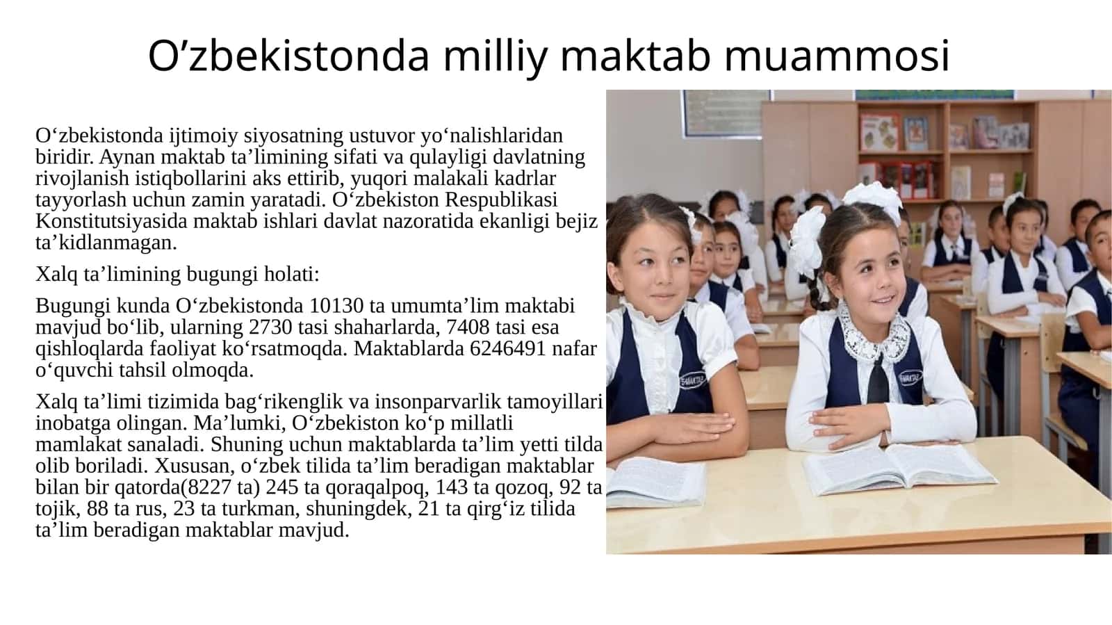 O‘zbekistonda milliy maktab muammosi 1