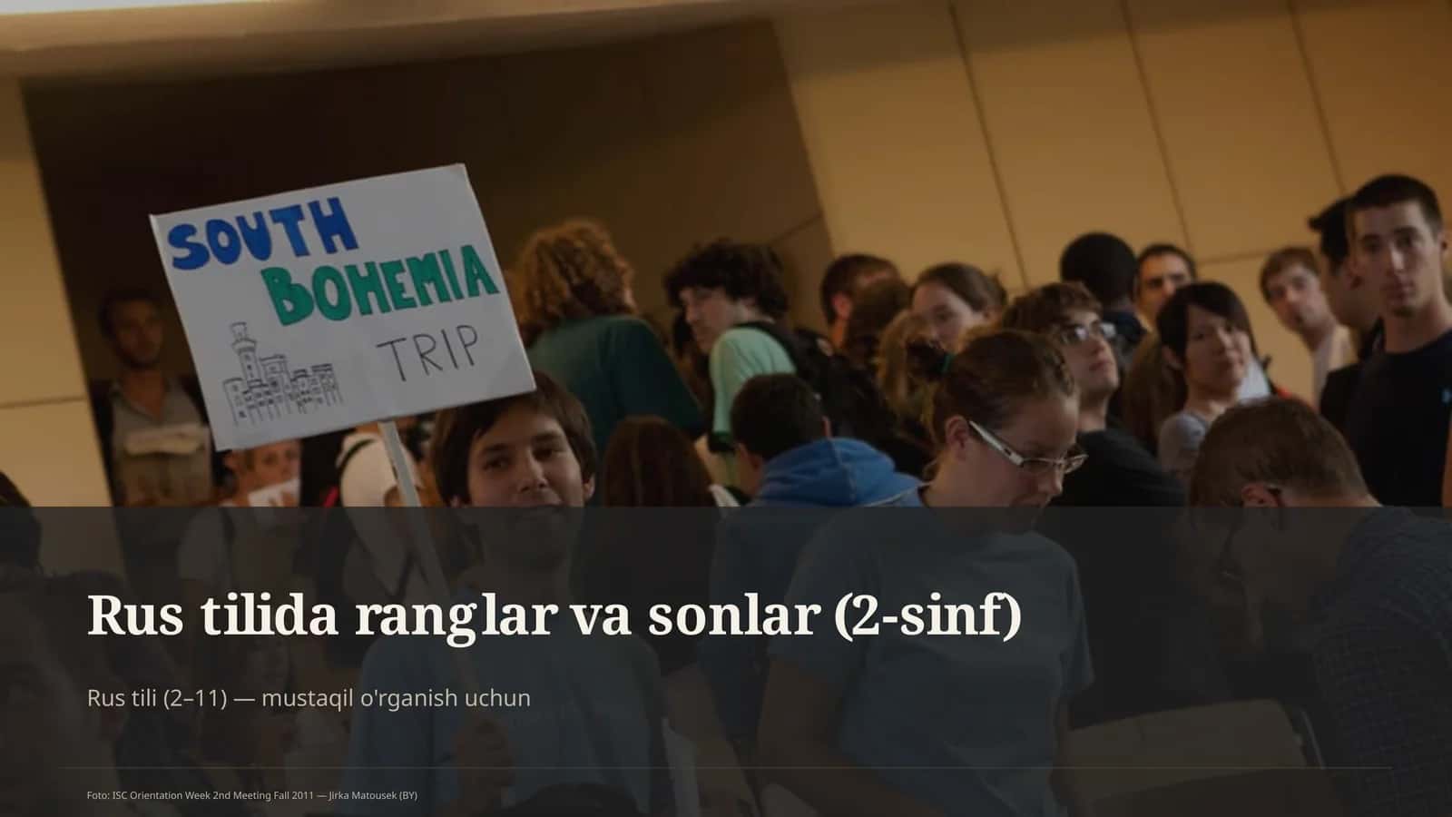 Rus tilida ranglar va sonlar (2-sinf) 1