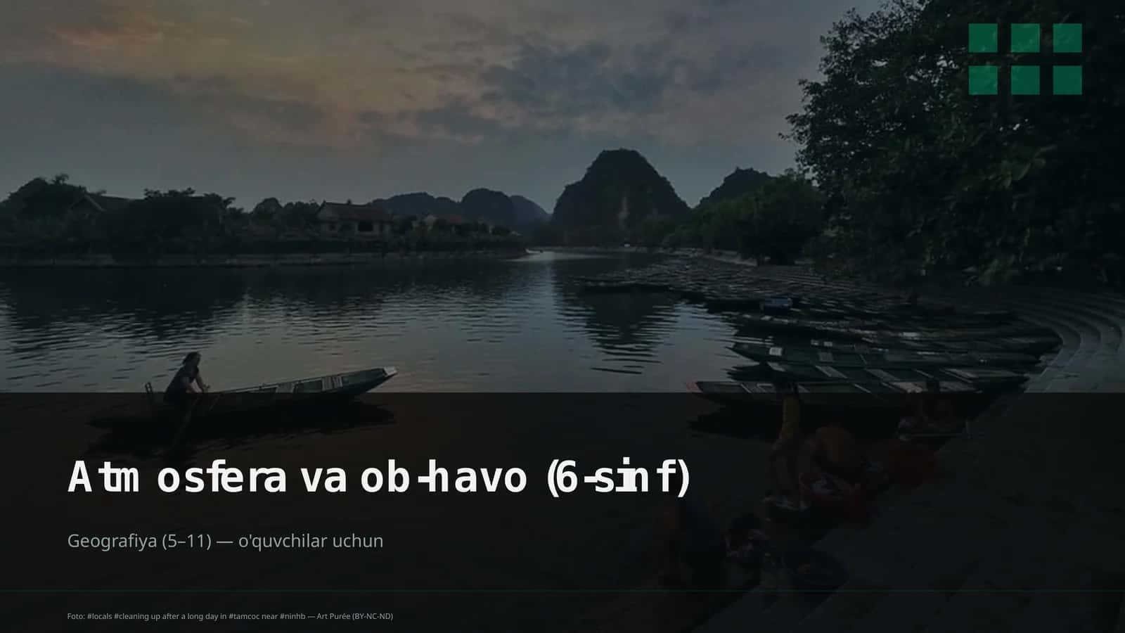 Atmosfera va ob-havo (6-sinf) 1