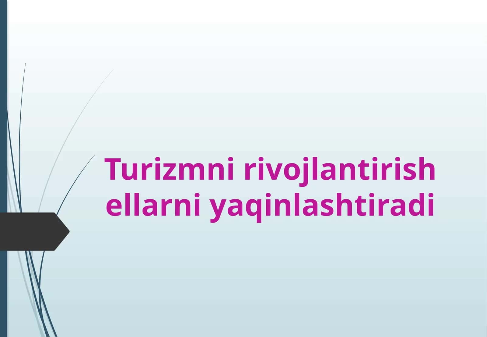 Xalqaro turizm va statistika 1