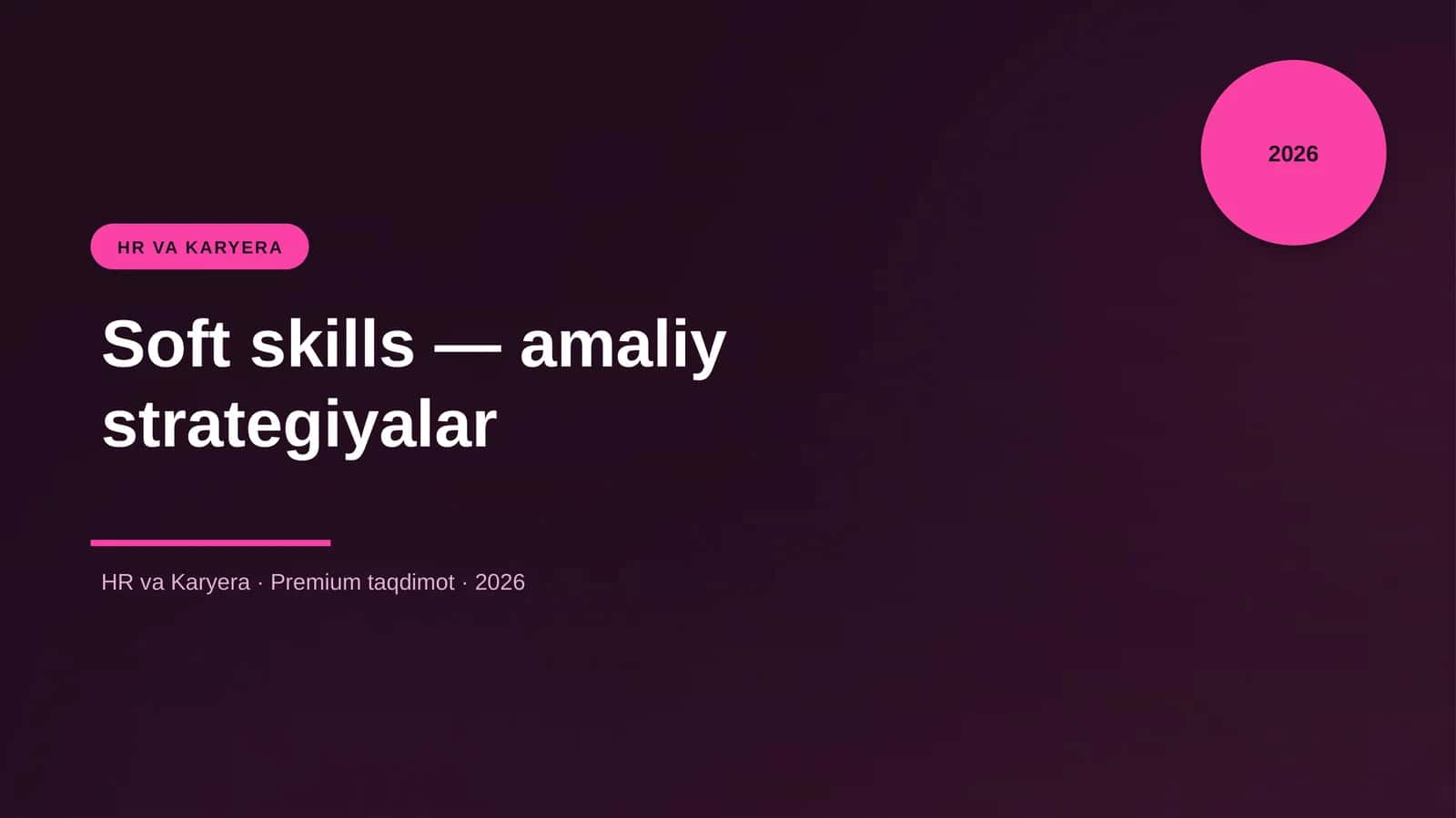 Soft skills — amaliy strategiyalar 1