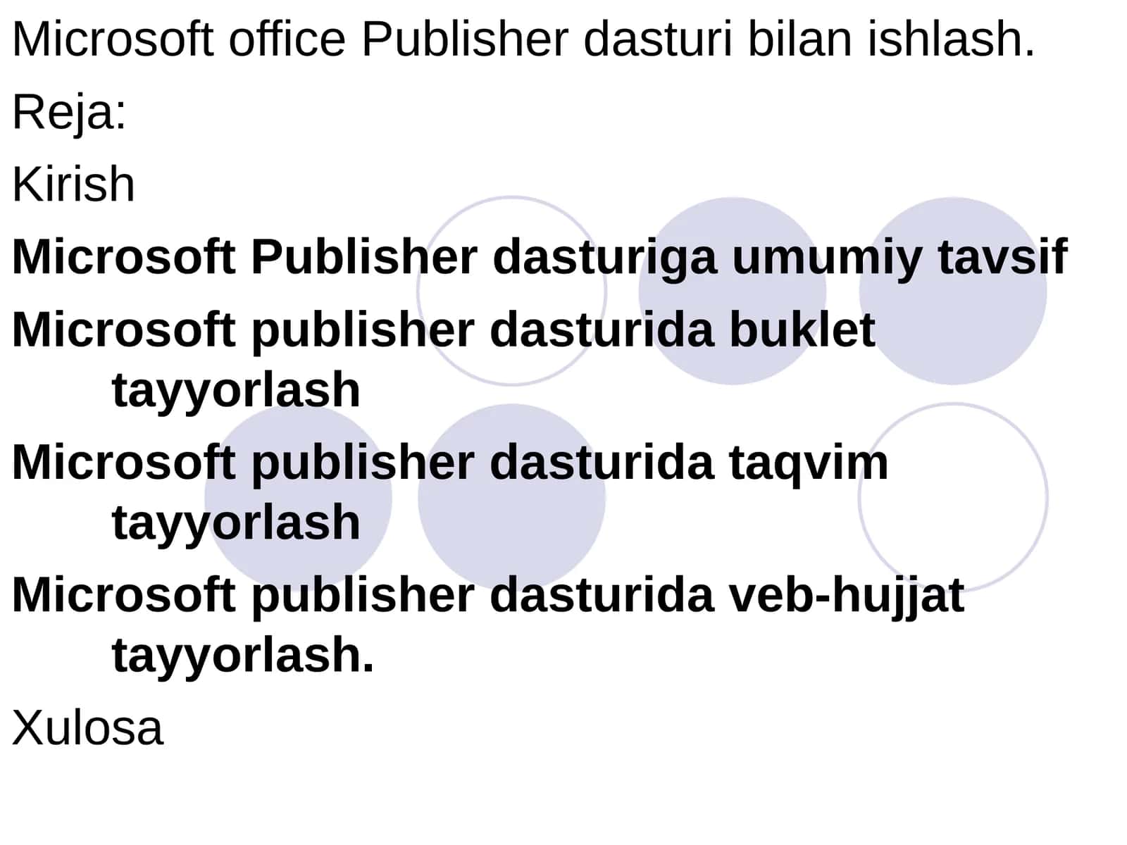 Microsoft Publisher 1