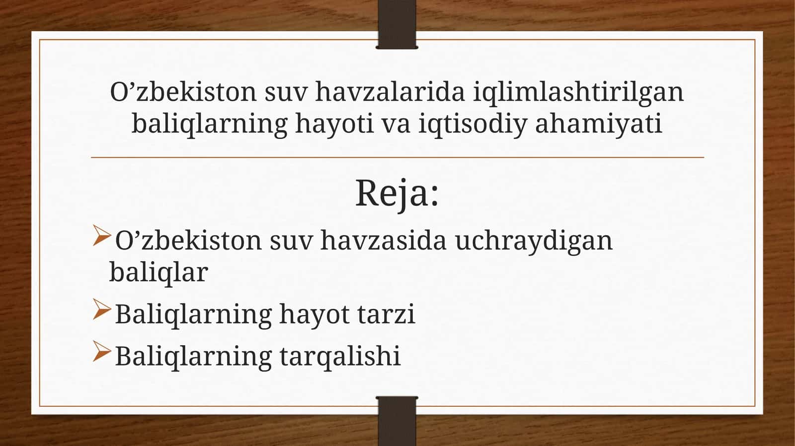 Baliqchilik 1