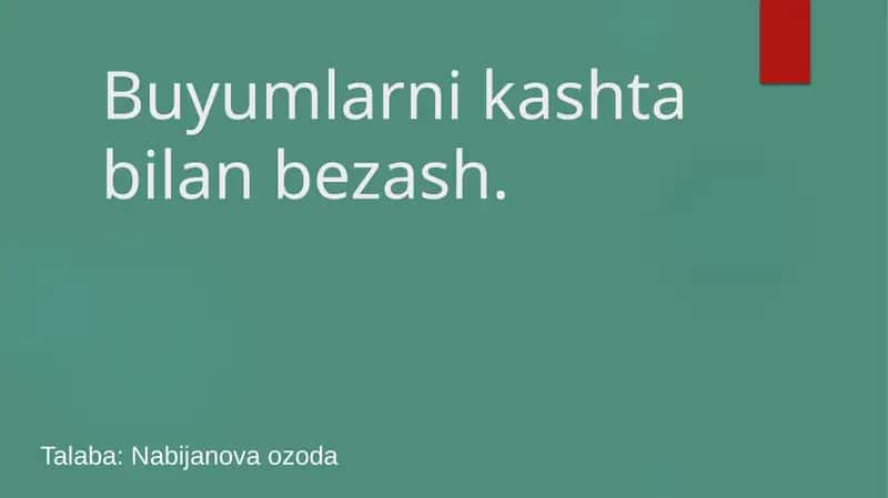Kashta Taĭorlik kashti 1