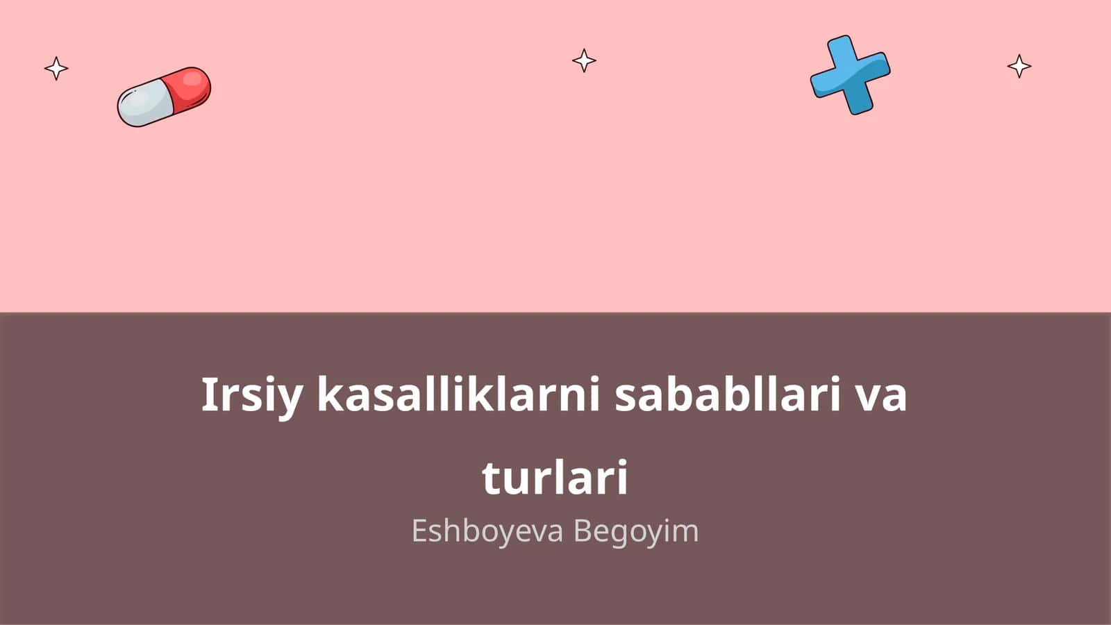 Irsiy kasalliklarni sababllari va turlari 1