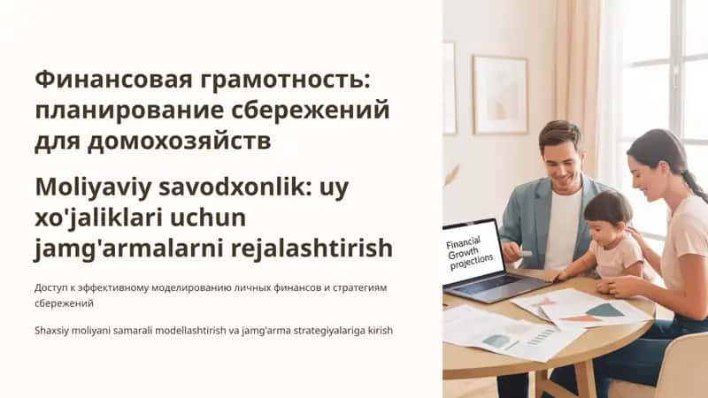 Финансовая грамотность: планирование сбережений для домохозяйств 1