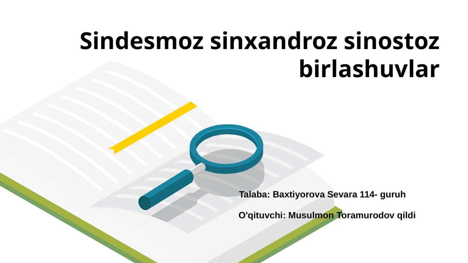 Sindesmoz sinxandroz sinostoz birlashuvlar 1