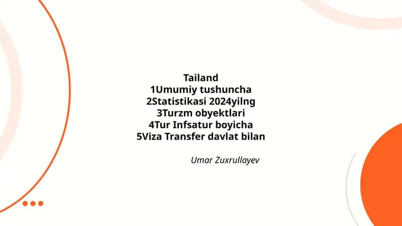 Tailand: umumiy geografik va iqlimiy tavsif 1