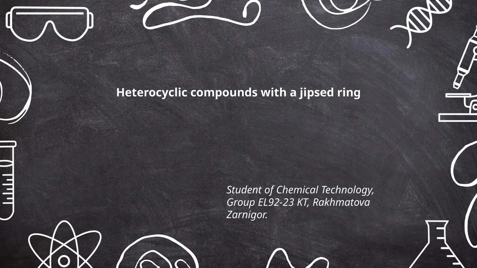 Heterocyclic compounds with a jipsed ring 1