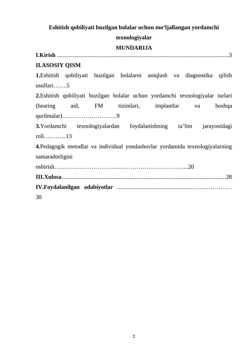 Eshitish qobiliyati buzilgan bolalar uchun mo‘ljallangan yordamchi texnologiyalar 1