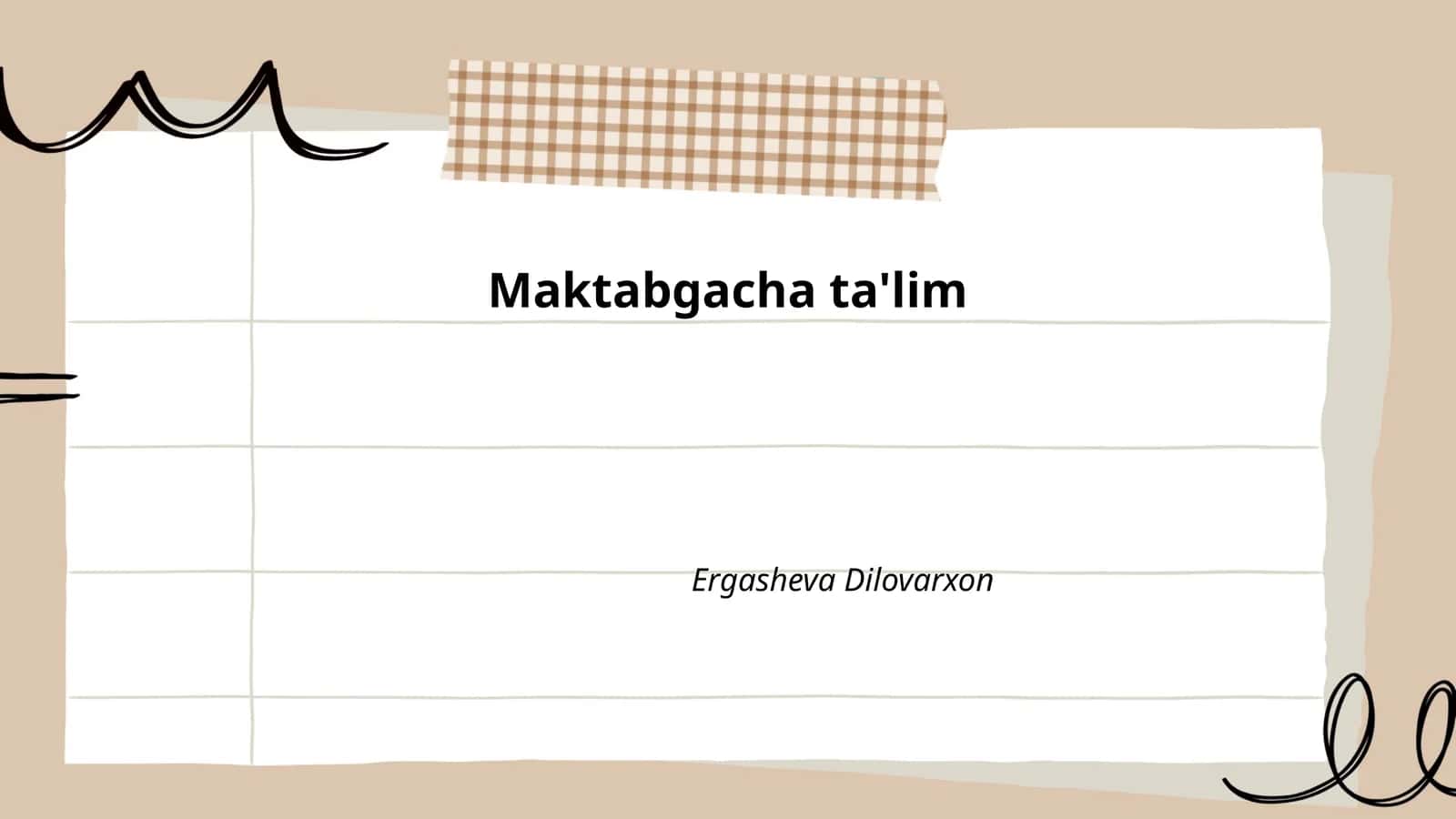 Maktabgacha ta'lim 1