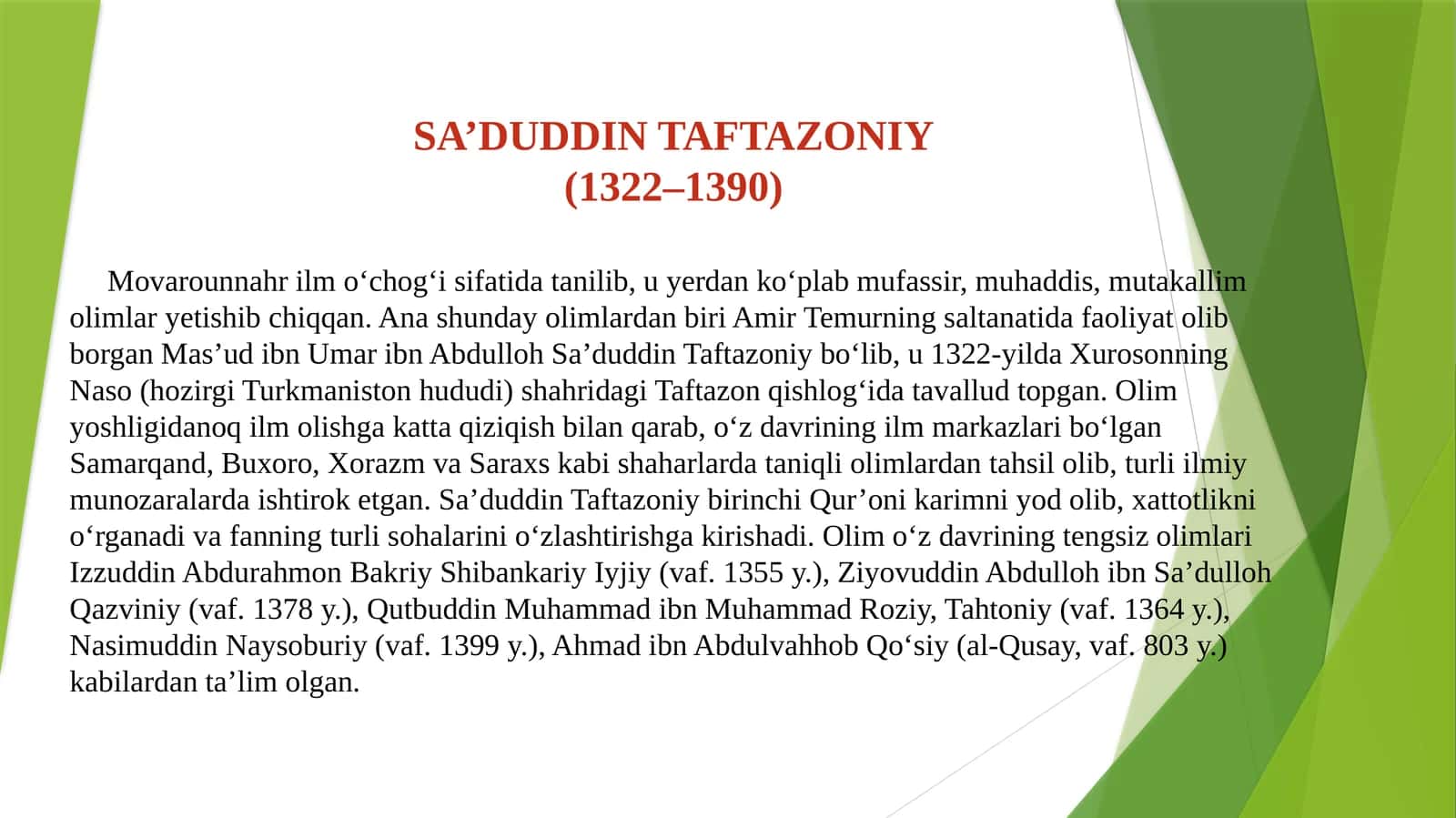 SA’DUDDIN TAFTAZONIY 1