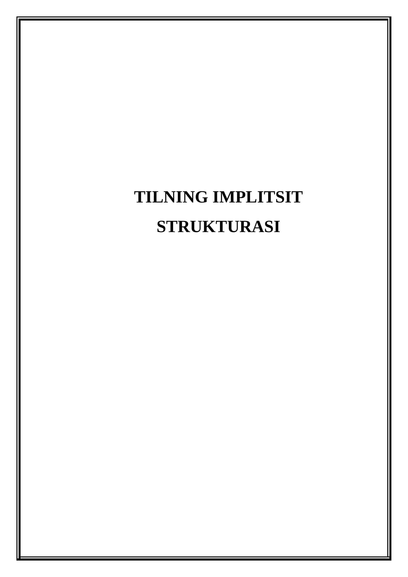 Tilning implitsit strukturasi 1