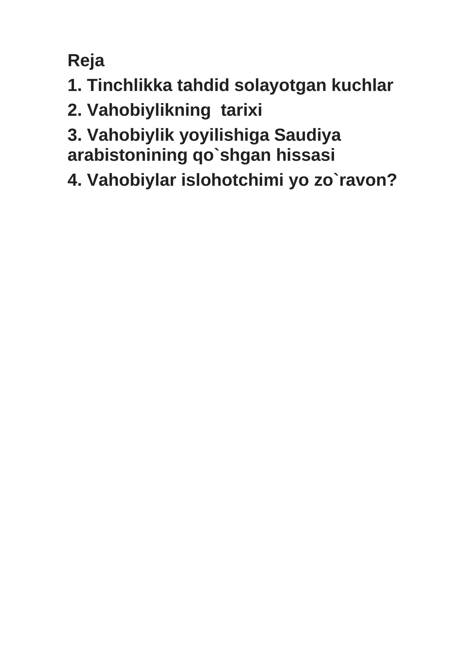 Vahobiylikning tarixi 1