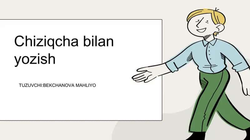 chiziqcha bilan yozish 1