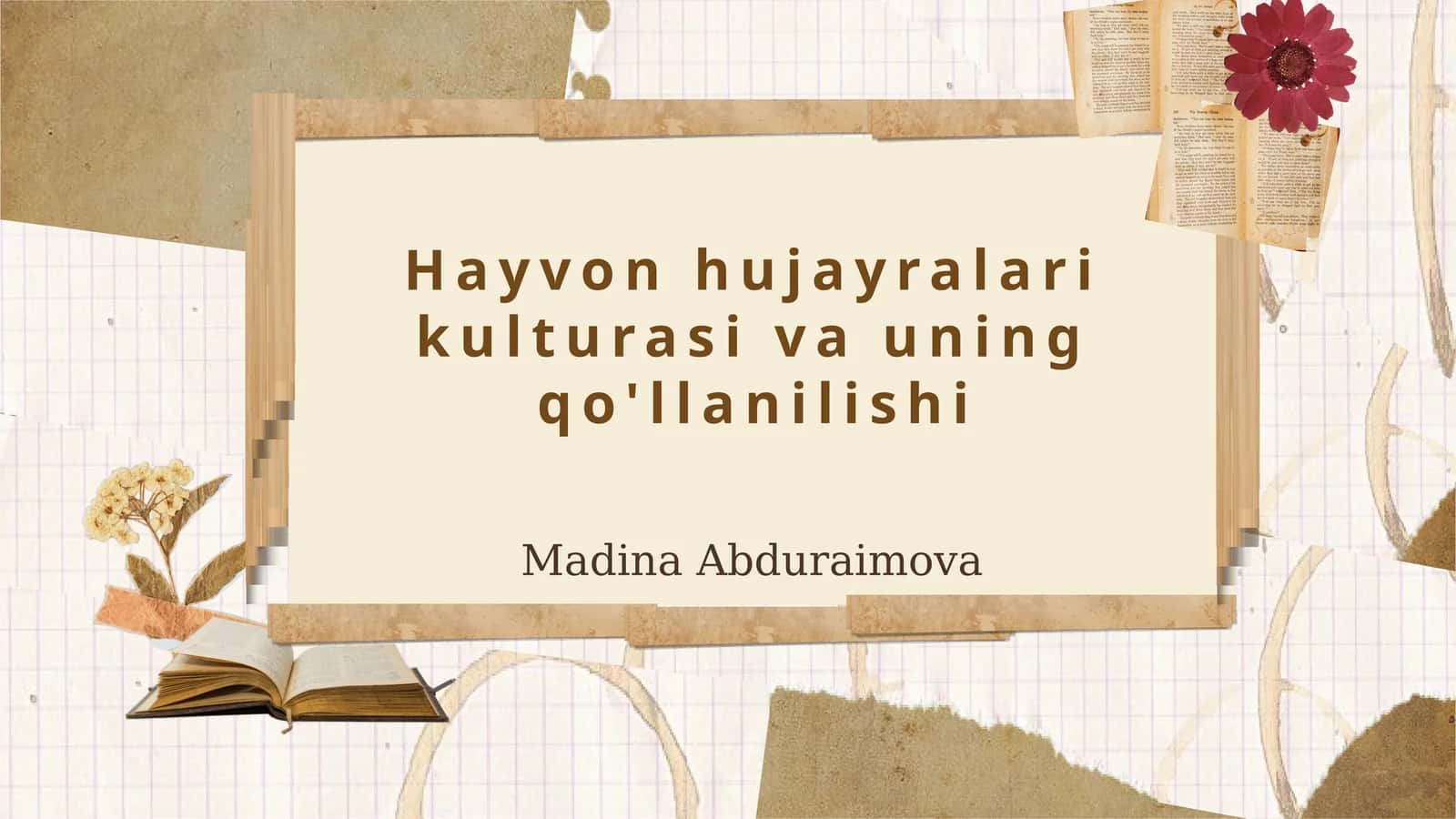 Hayvon hujayralari kulturasi va uning qo'llanilishi 1