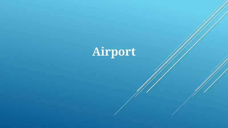 Aeroportlar haqida taqdimot 1