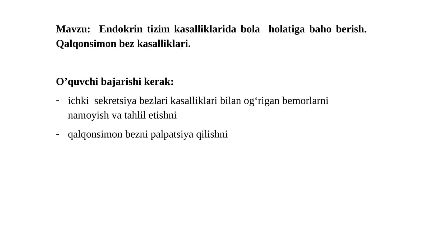 Qalqonsimon bez kasalliklari 1