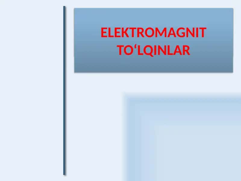 Elektrodinamika 1