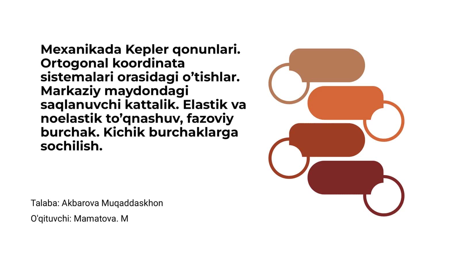 Mexanikada Kepler qonunlari 1