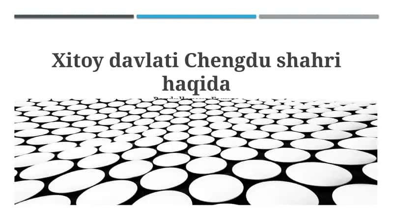 Chengdu shahri haqida 1