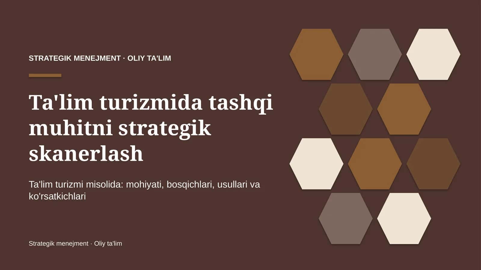 ta'lim turizmida tashqi muhitni strategik skanerlash 5635 1