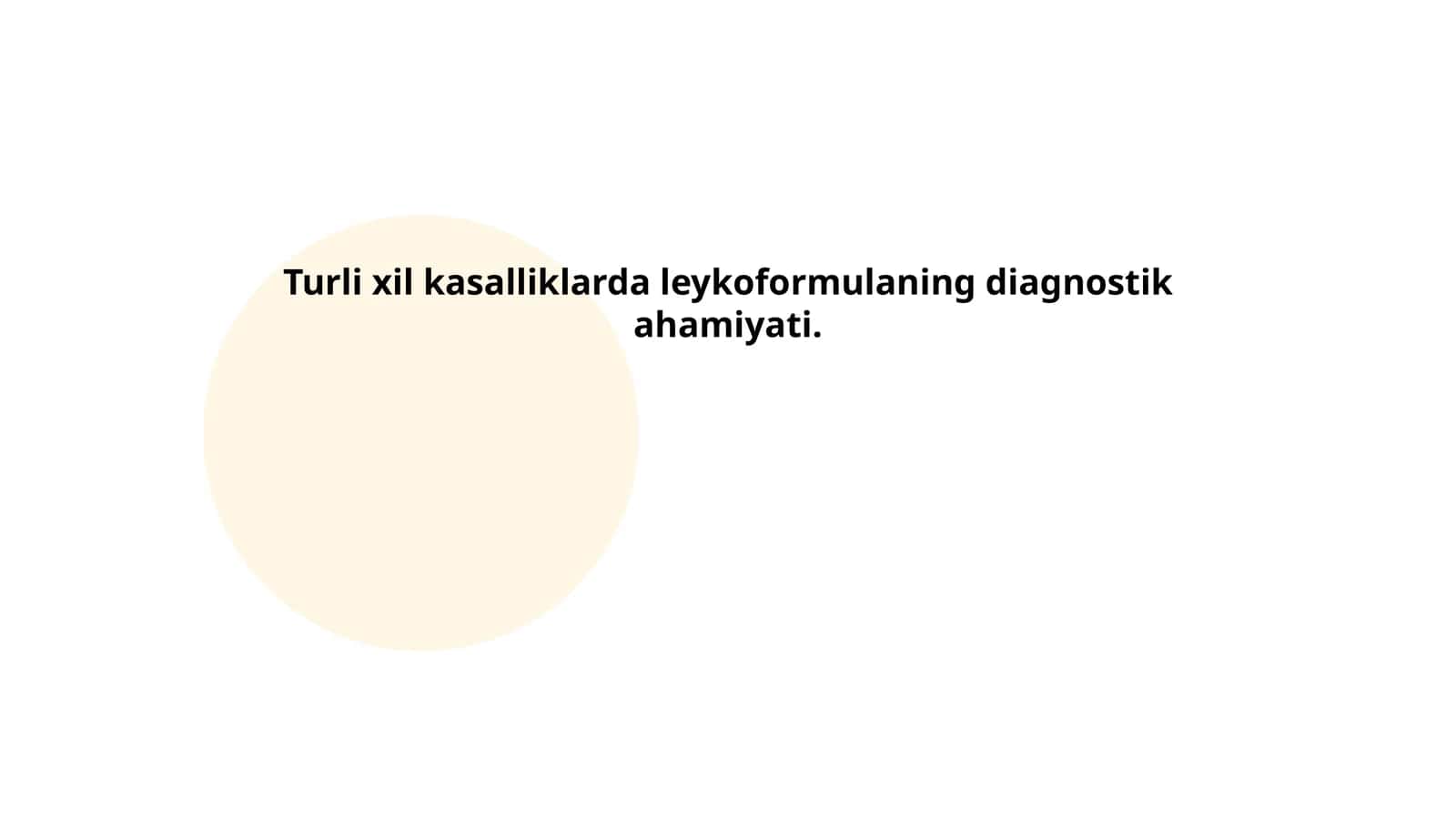Leykoformula tushunchasi va uning tahlil usullari 1