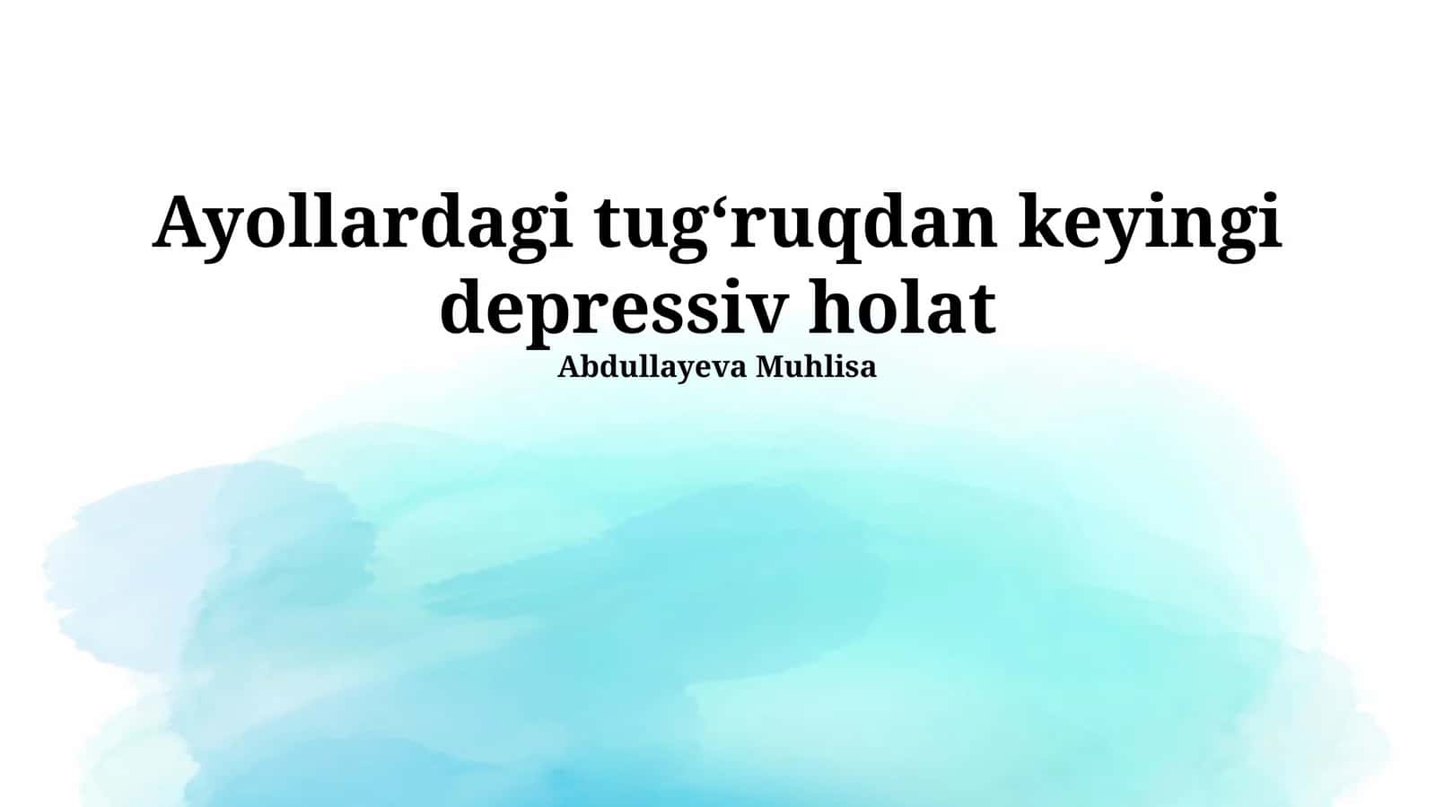 Tug'ruqdan keyingi depressiya: Ta'rif, sabablar va alomatlar 1