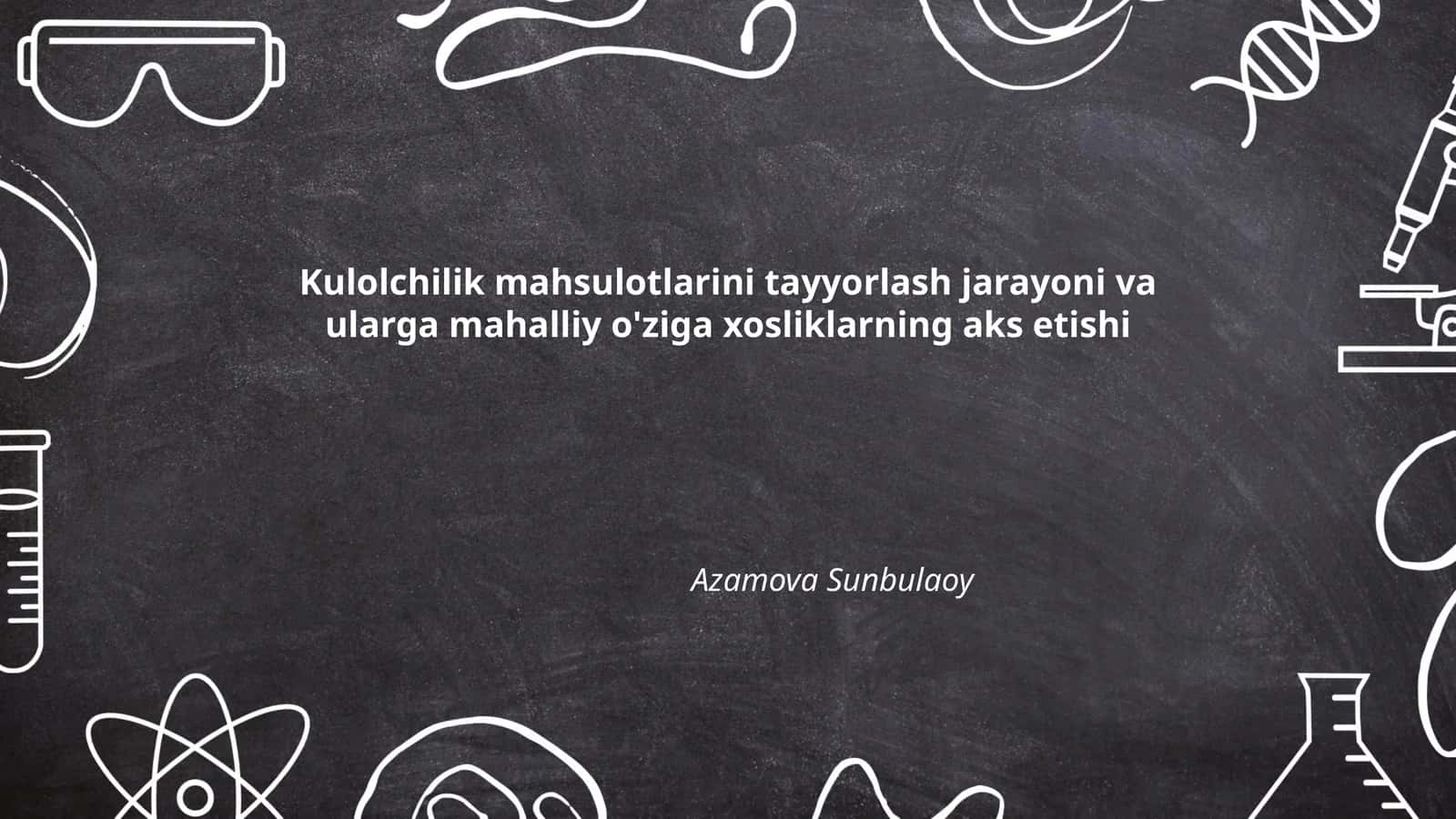Kulolchilik mahsulotlarini tayyorlash jarayoni va ularga mahalliy o'ziga xosliklarning aks etishi 1