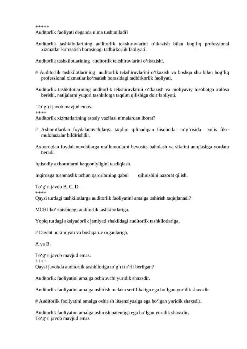 Auditorlik faoliyati 1