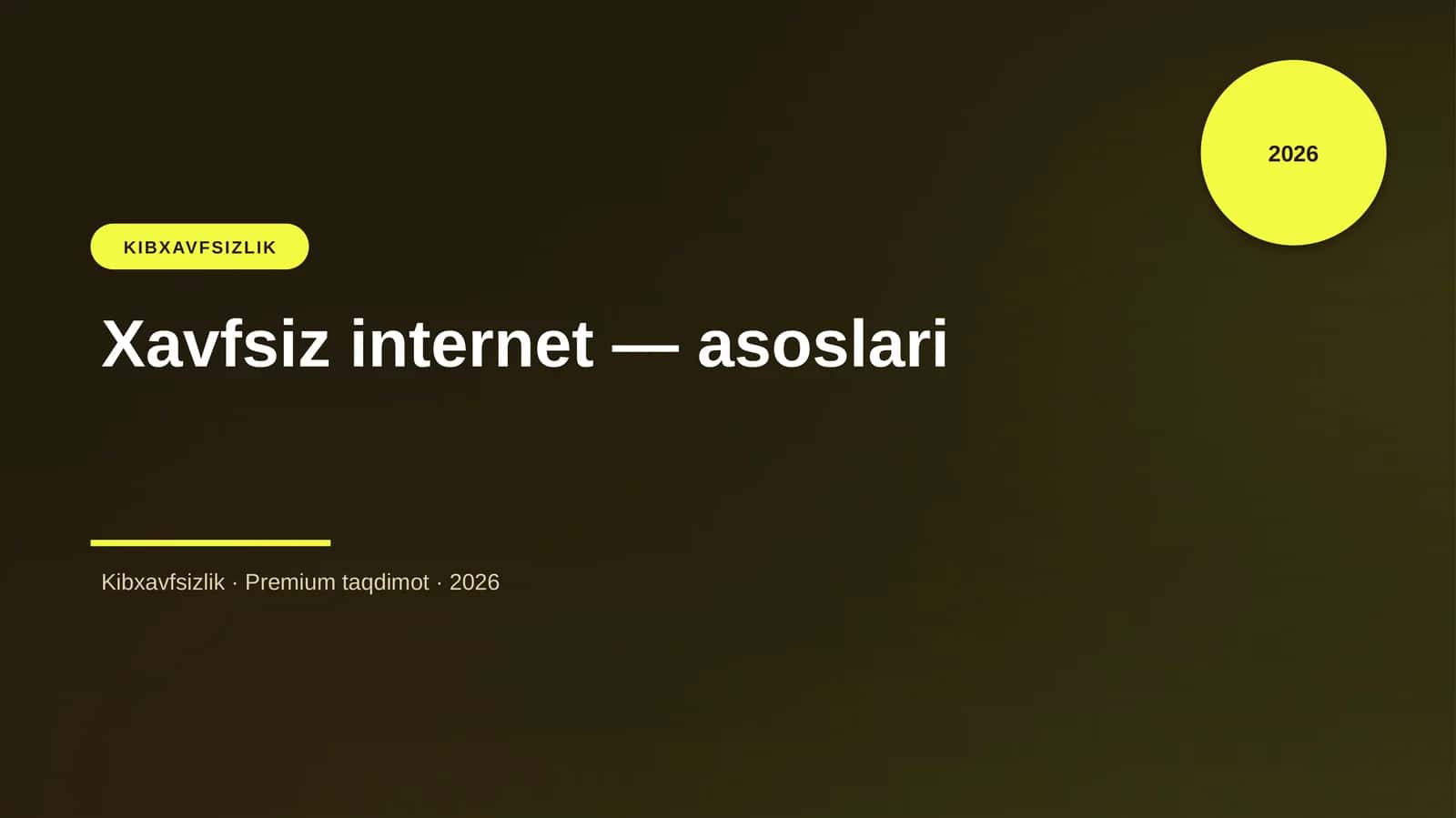 Xavfsiz internet — asoslari 1