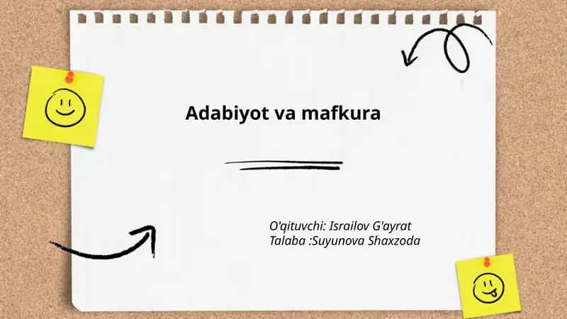 Adabiyot va mafkura tarixi 1