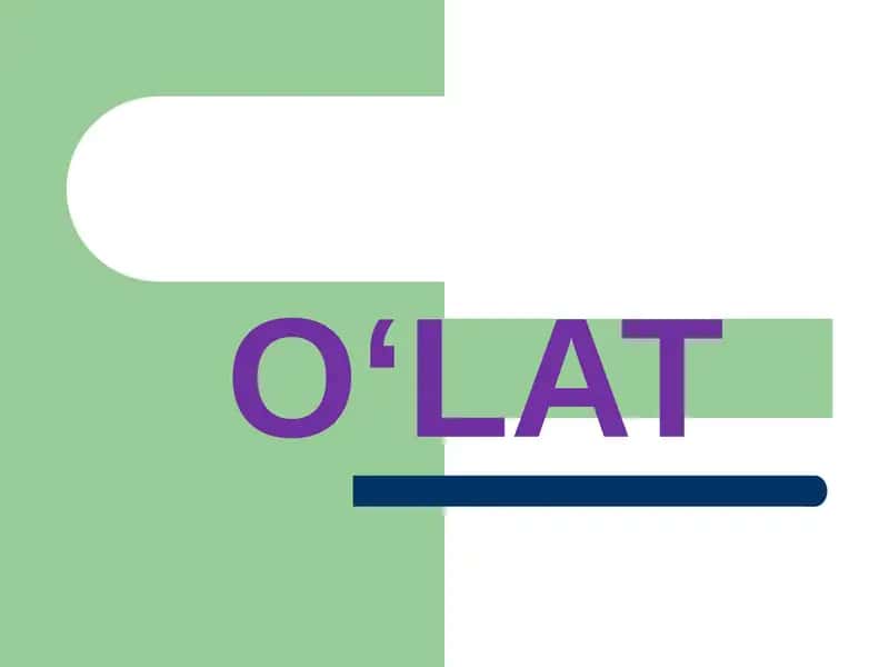 o'lat 1