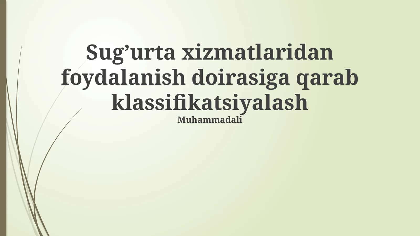 Sug'urta xizmatlari qamroviga ko'ra tasniflash: Asosiy tushunchalar va turlari 1
