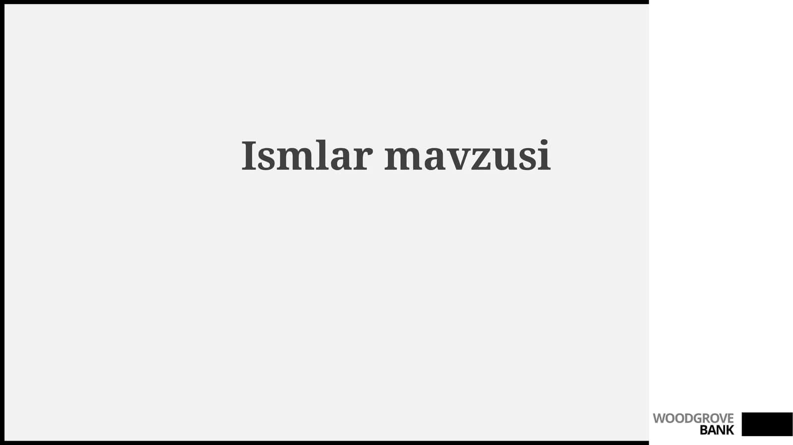 Ismlarmavzusi 1