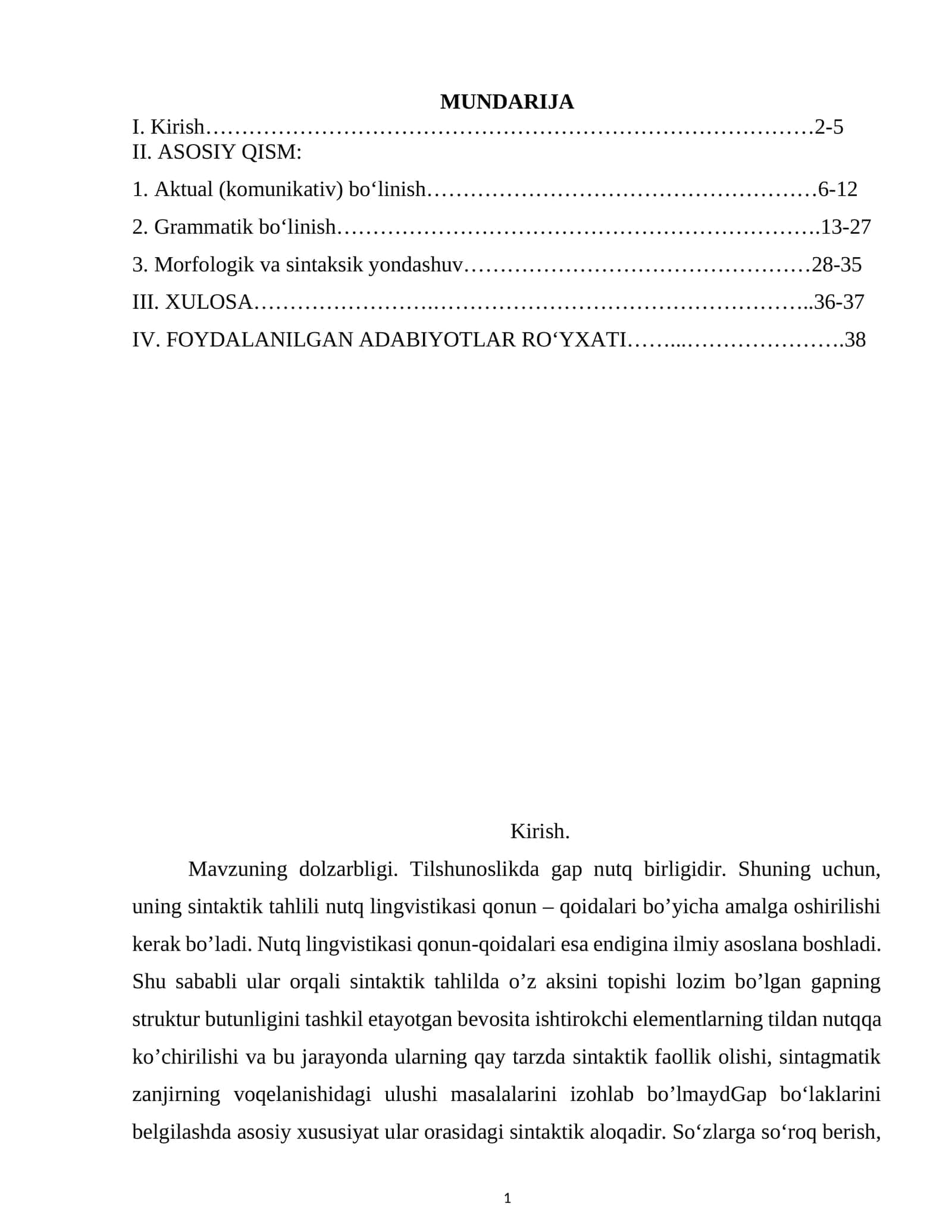 Mavzuning dolzarbligi 1