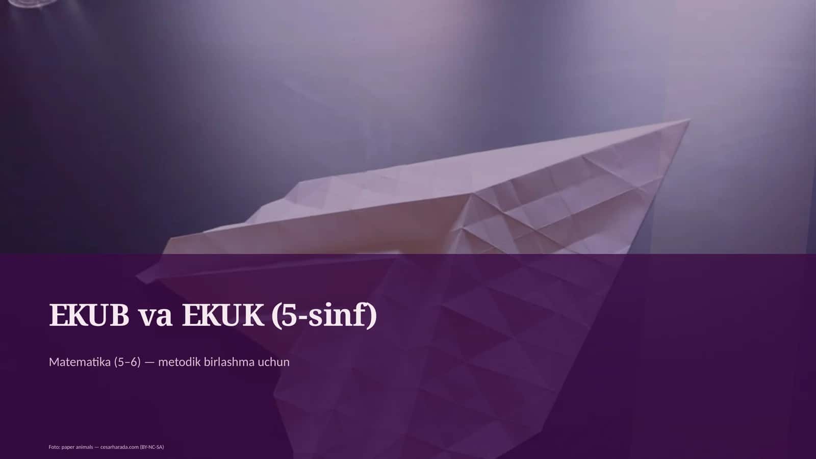 EKUB va EKUK (5-sinf) 1